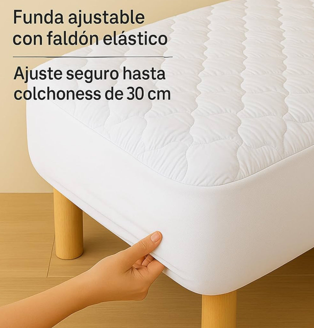 Protector acolchado reversible