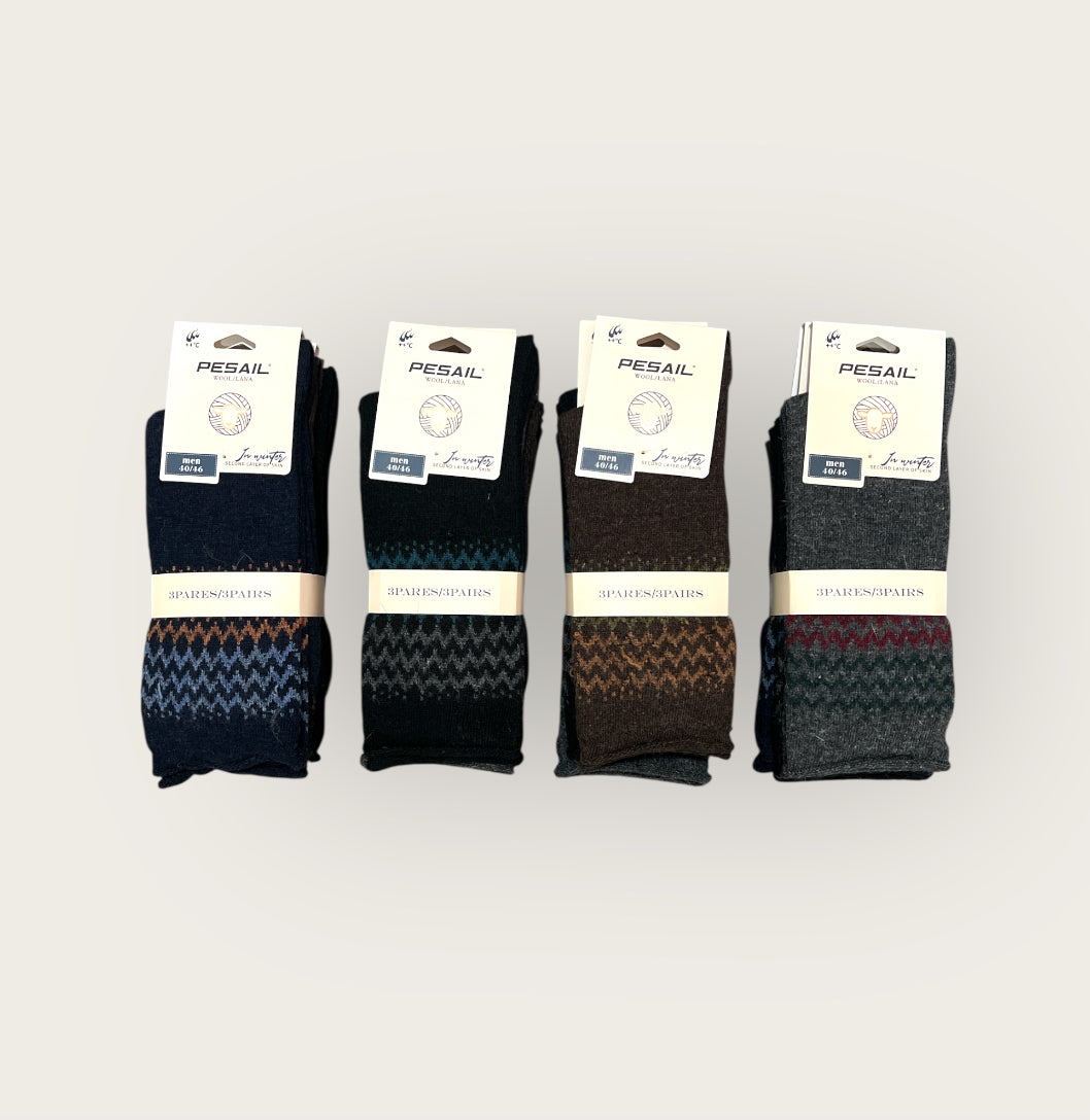 Calcetines térmicos de lana persail SIN PUÑO( pack de 12 pares)