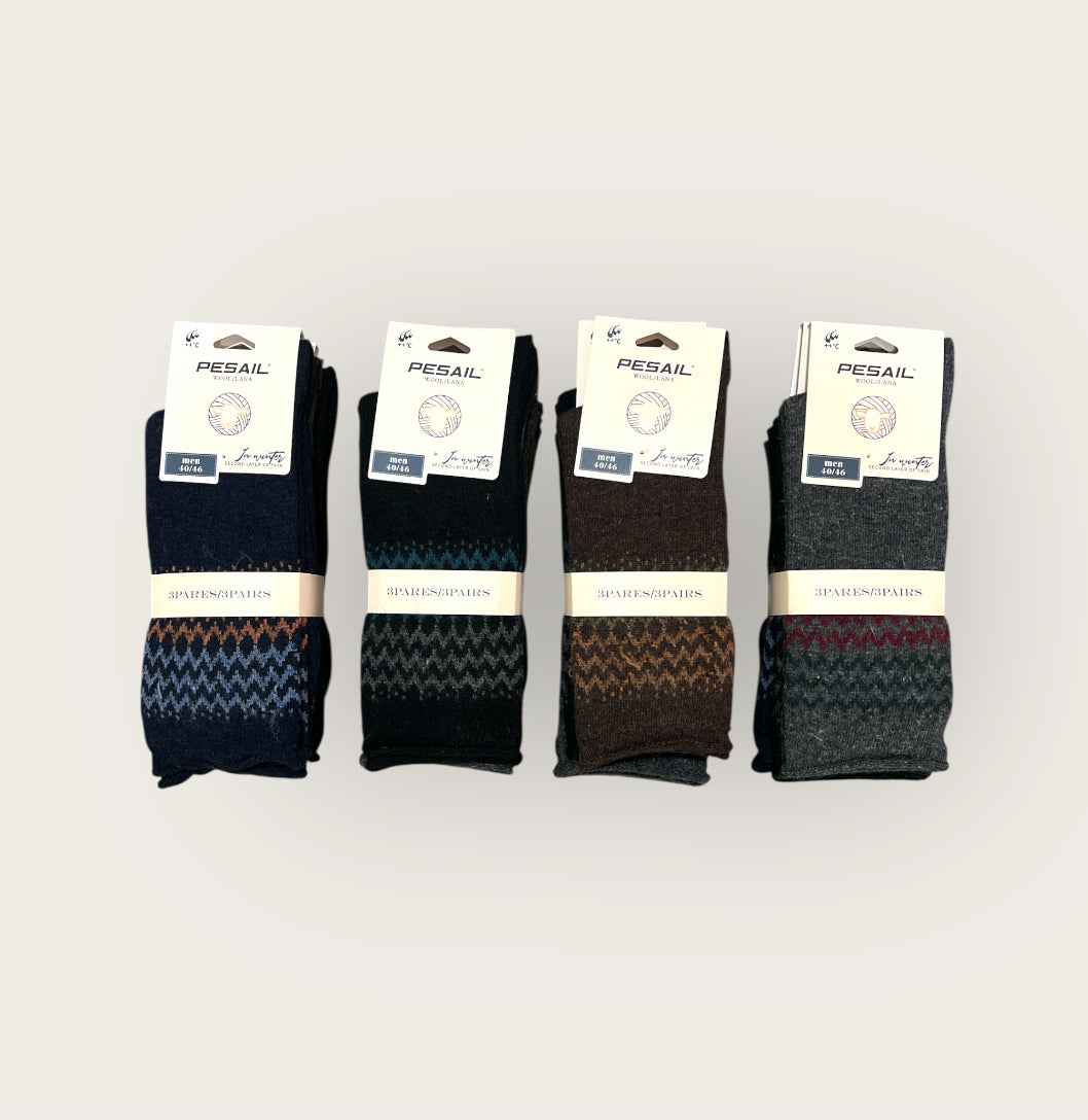 Calcetines térmicos de lana persail SIN PUÑO( pack de 12 pares)