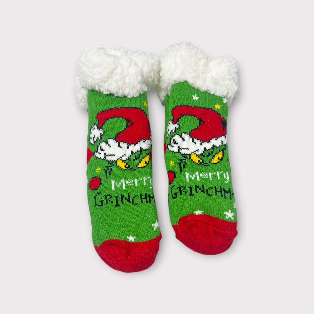Calcetín navideño El Grinch