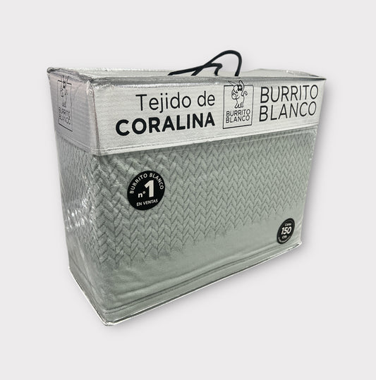 Sábanas de Coralina Burrito Blanco 90cm