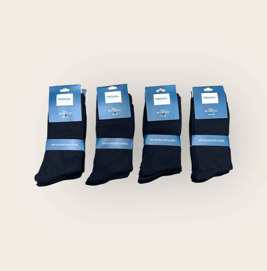 Calcetines medios 40/46 ( pack de 12 pares)