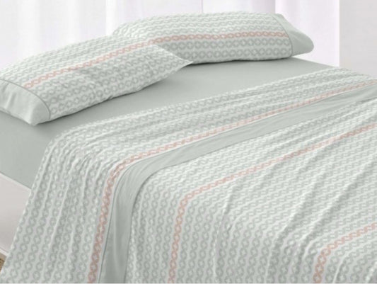 Juego de Sábanas de Verano Burrito Blanco 150cm – 50% Algodón