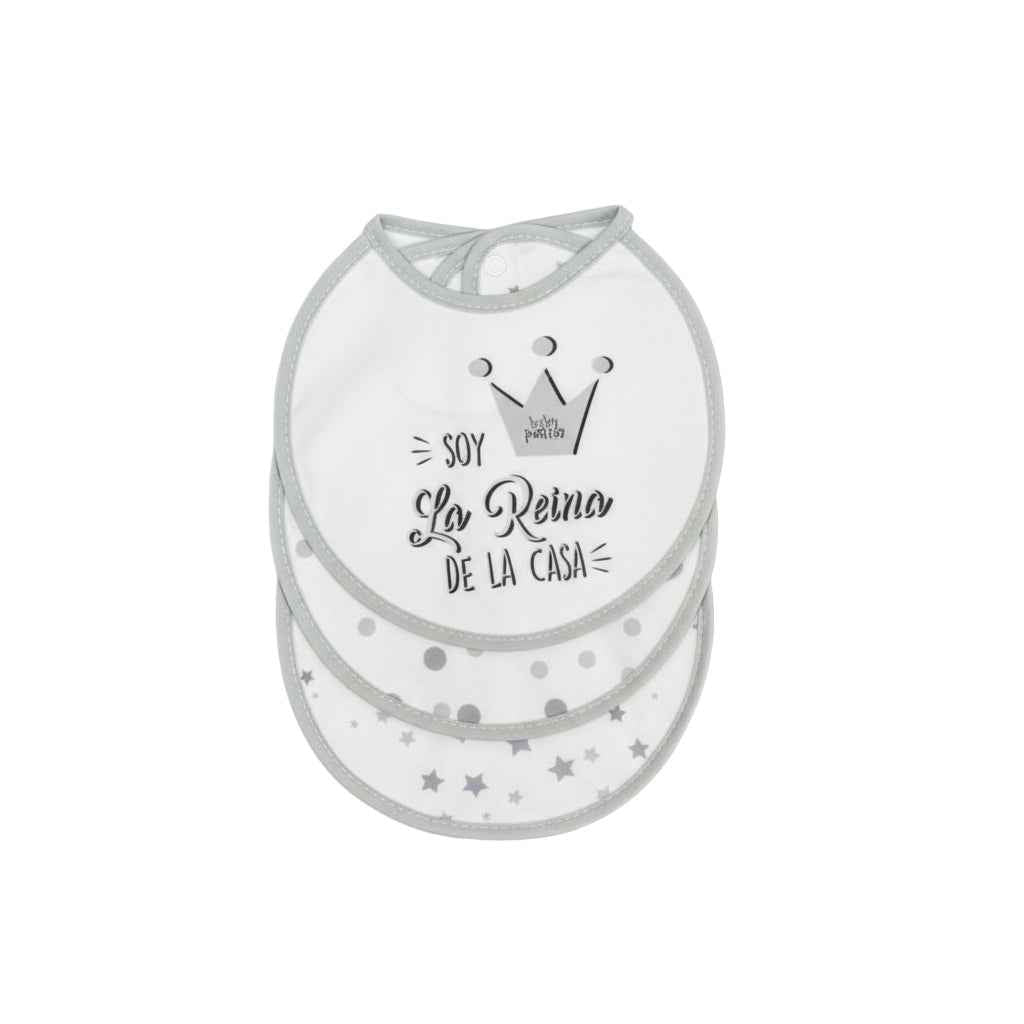Babero plastificado (pack de 3 unidades) 20x20