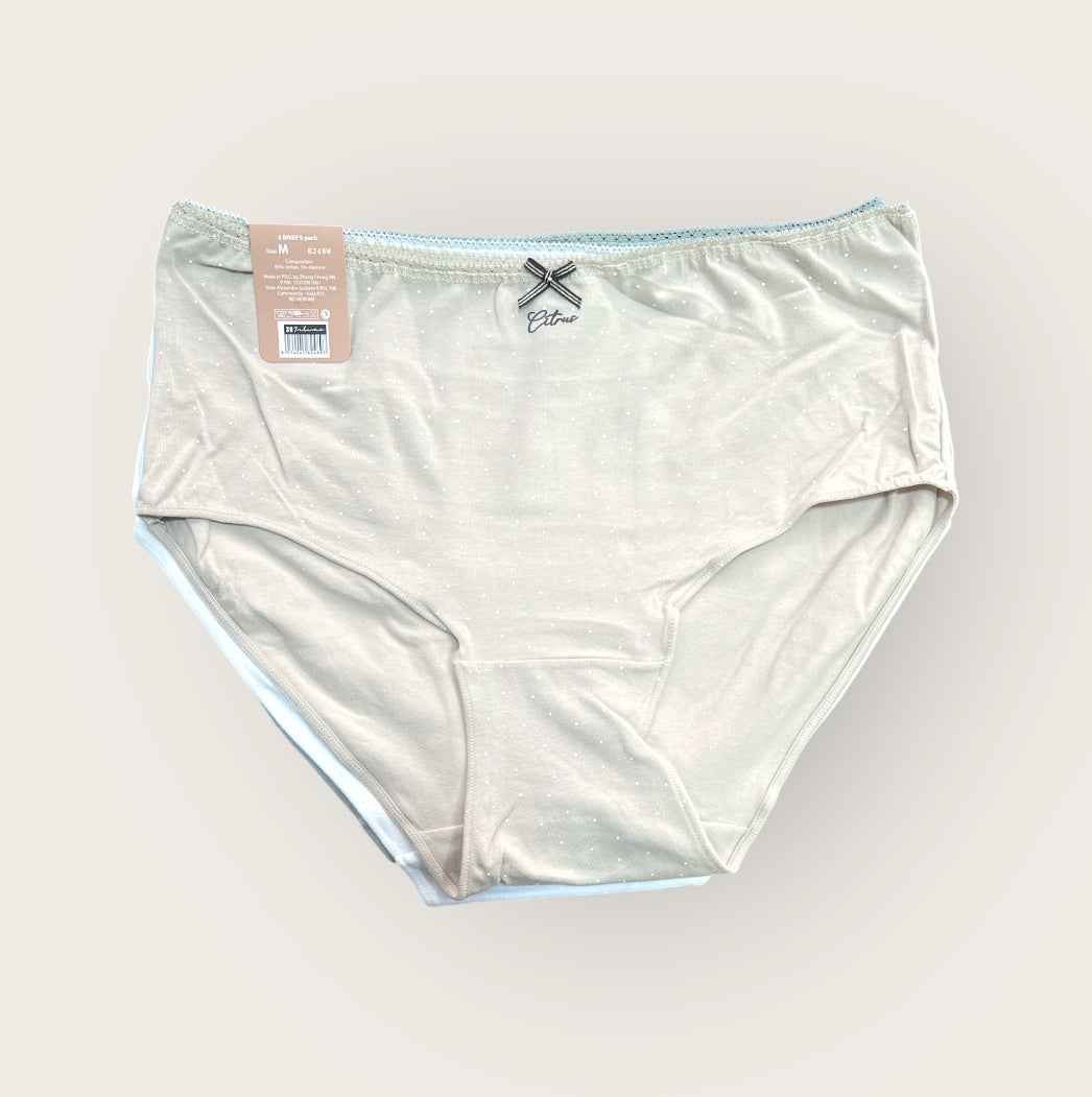 Braguitas Altas Algodón Mujer Pack 3 Unidades