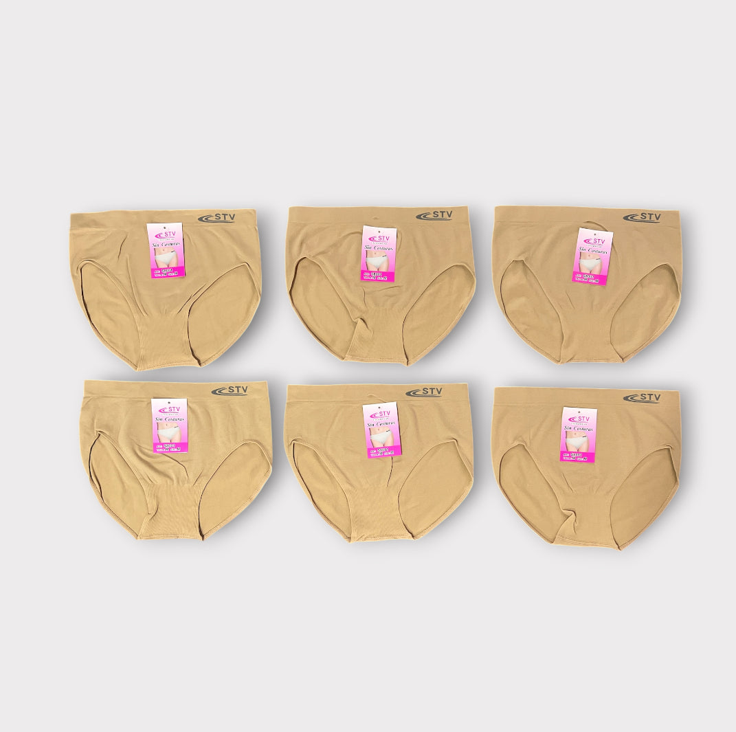 Braguita sin costuras alta STV( pack de 6 unidades)