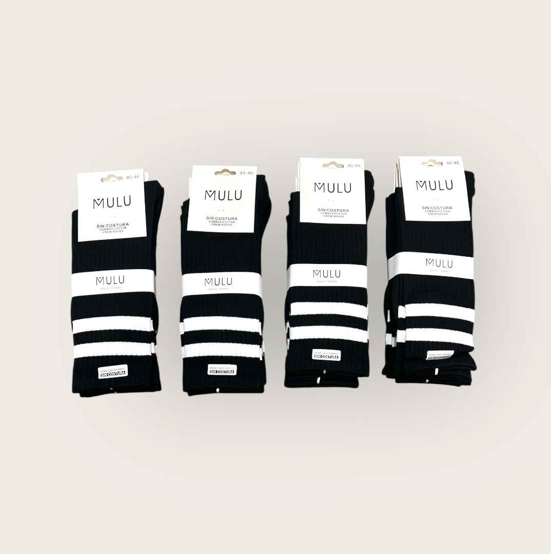 Calcetines medios sin costuras 40/46 ( pack de 12 pares)