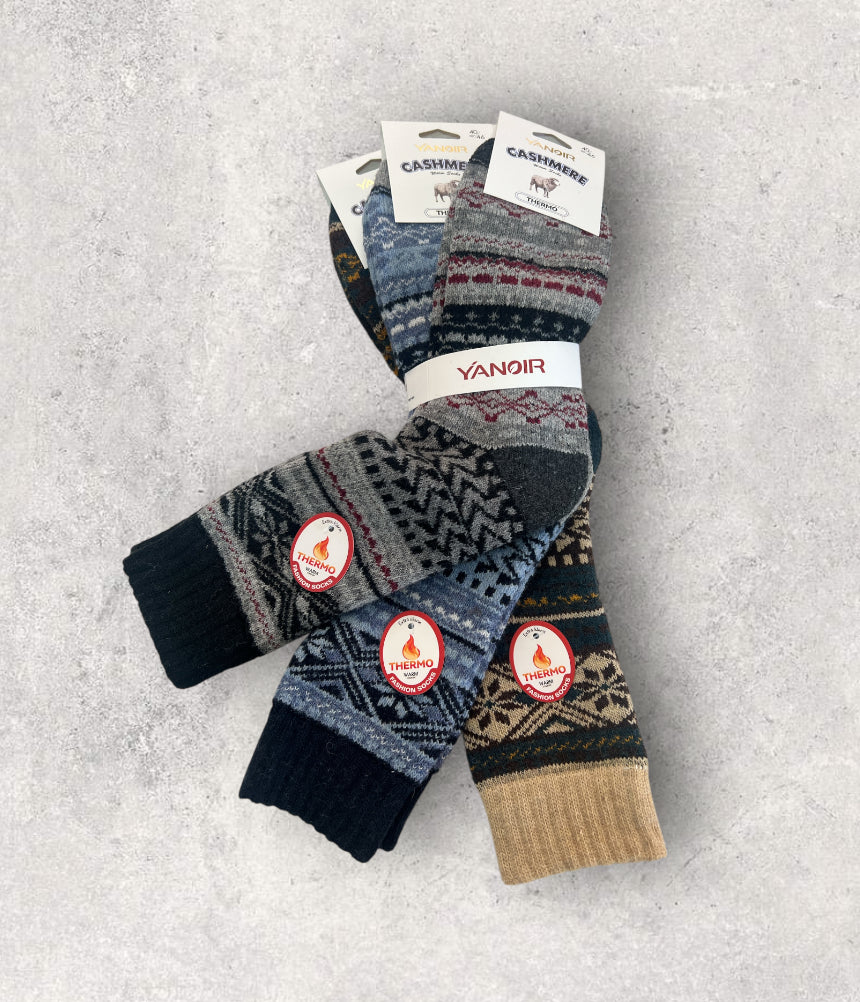 Calcetines térmicos de lana yanoir cashmere (pack de 3 pares)H