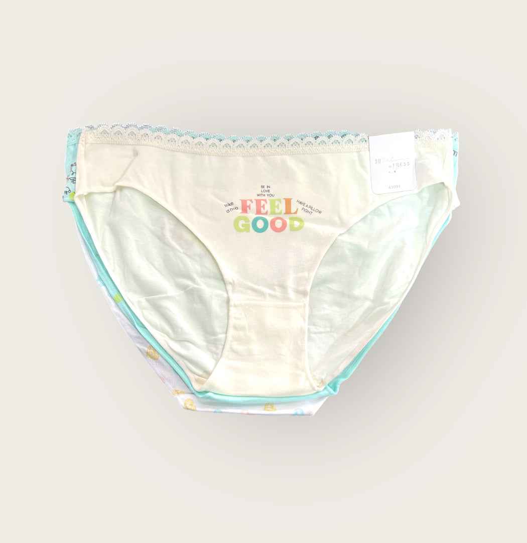 Braguitas Clásicas Algodón Mujer Pack 3 Unidades