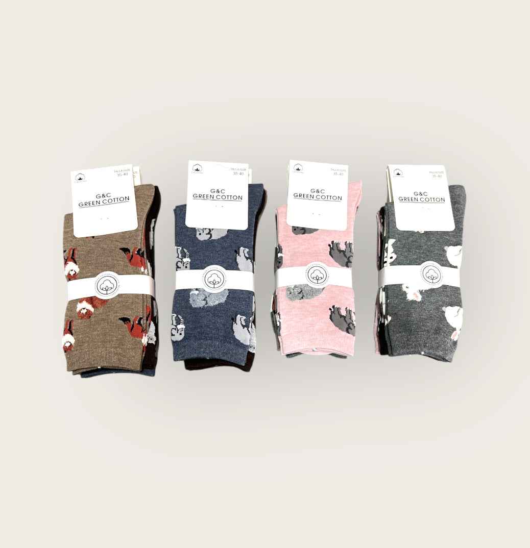 Calcetines medio de algodón 35/40 ( pack de 12 pares)