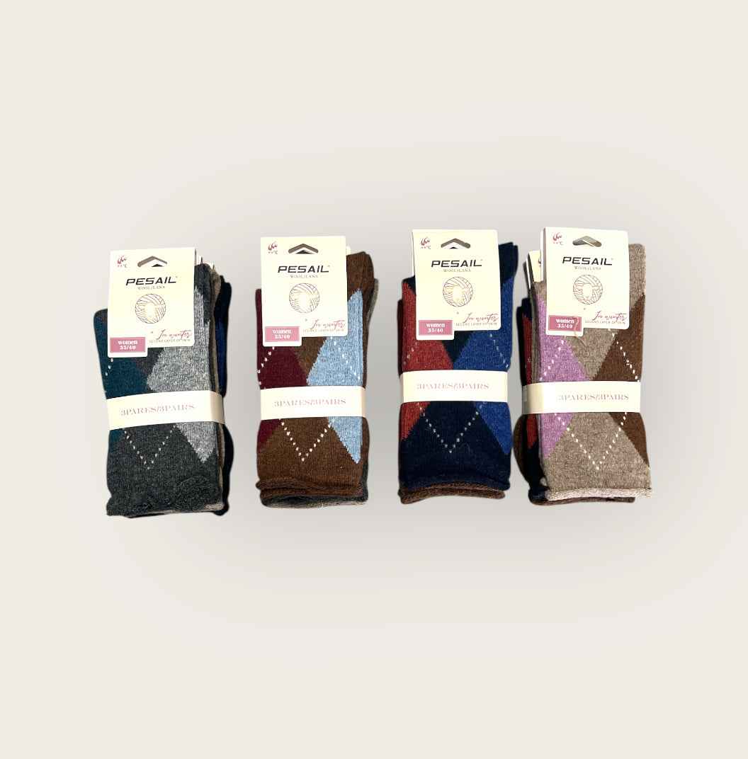 Calcetines térmicos de lana SIN PUÑO persail( pack de 12 pares )