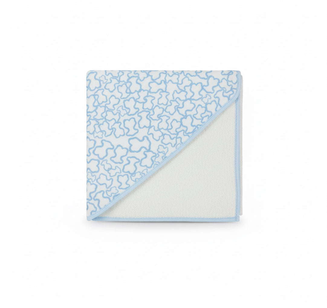 Capa de Baño Bebé con Capucha 100% Algodón – Estampado Ositos