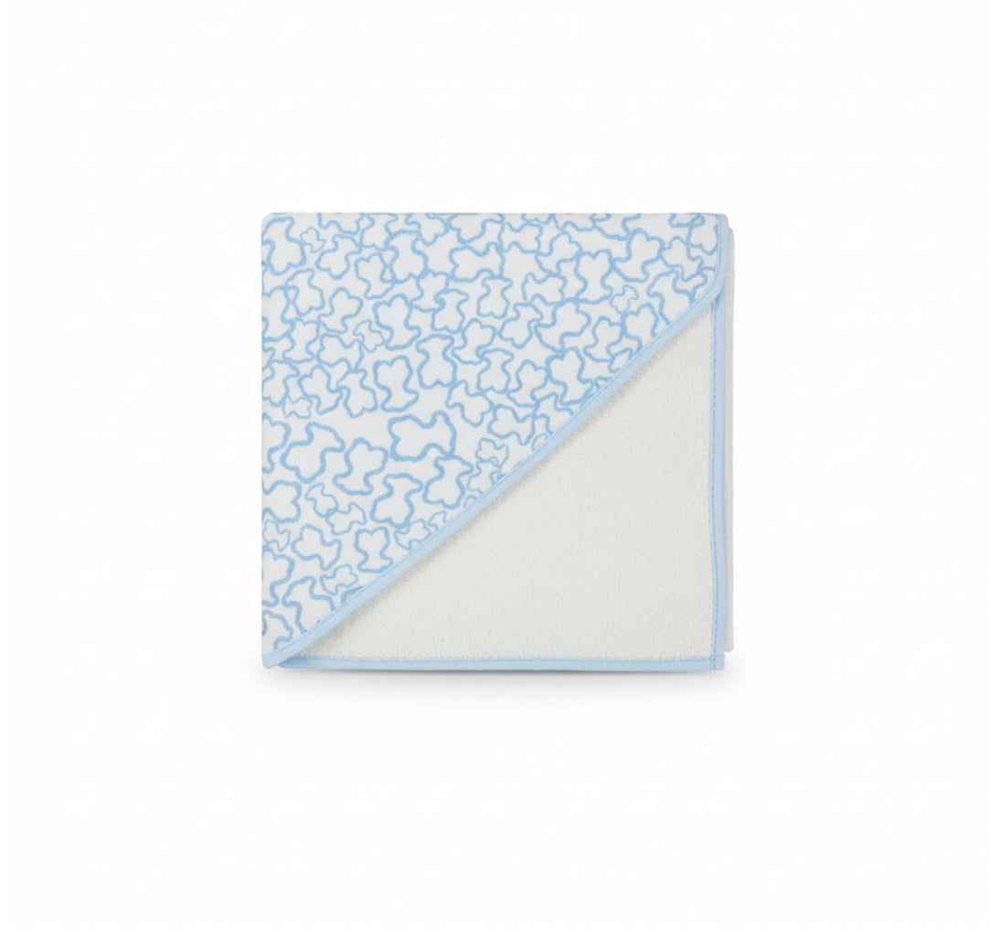Capa de Baño Bebé con Capucha 100% Algodón – Estampado Ositos