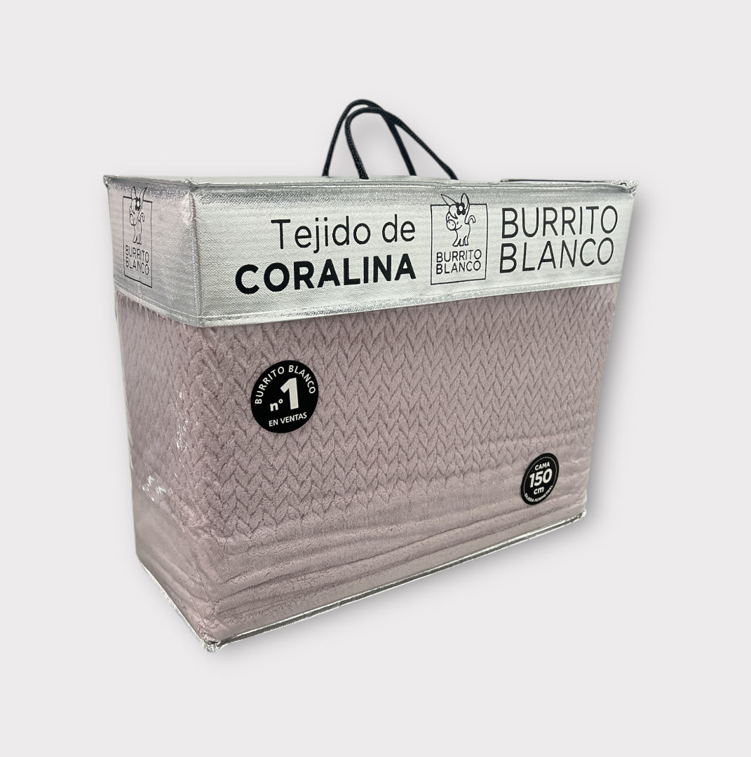 Sábanas de Coralina Burrito Blanco 105cm