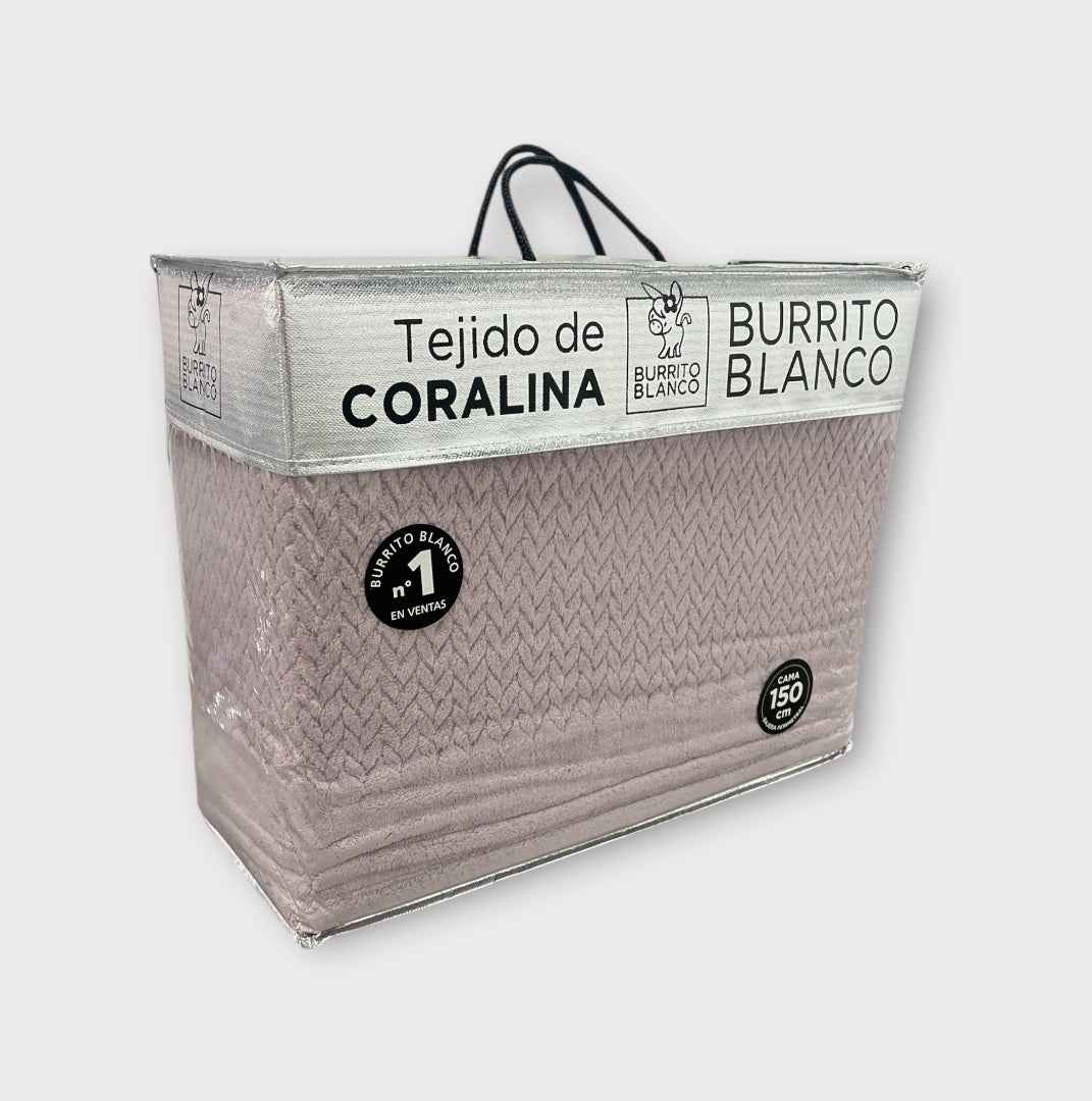 Sábanas de Coralina Burrito Blanco 160cm