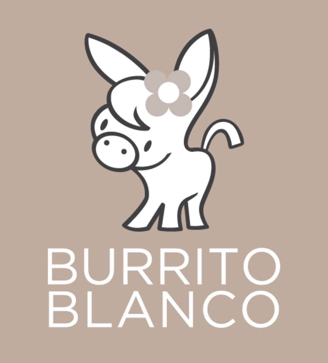 Juegos de sabana Franela Burrito Blanco 105cm