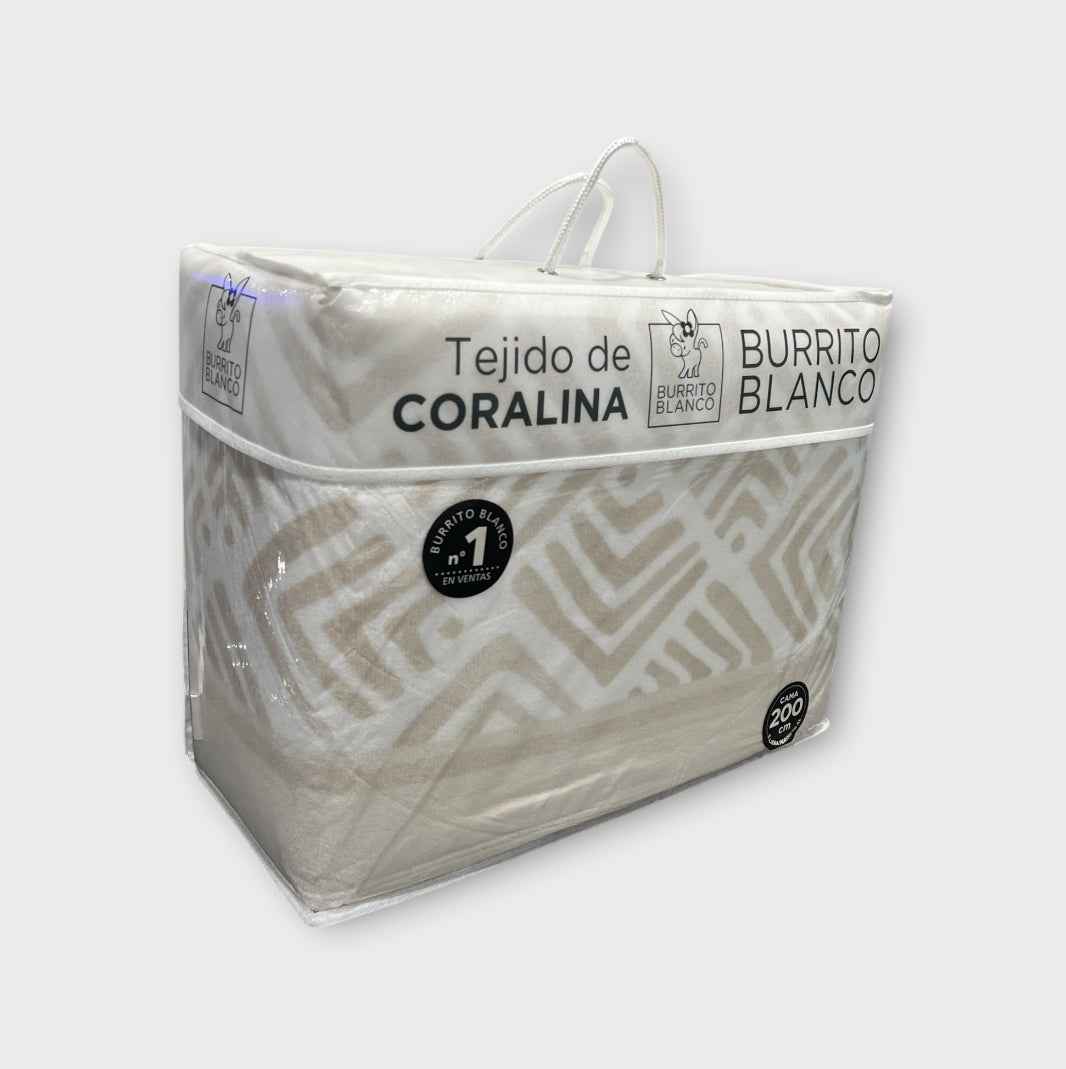 Sábanas de Coralina Burrito Blanco 200cm
