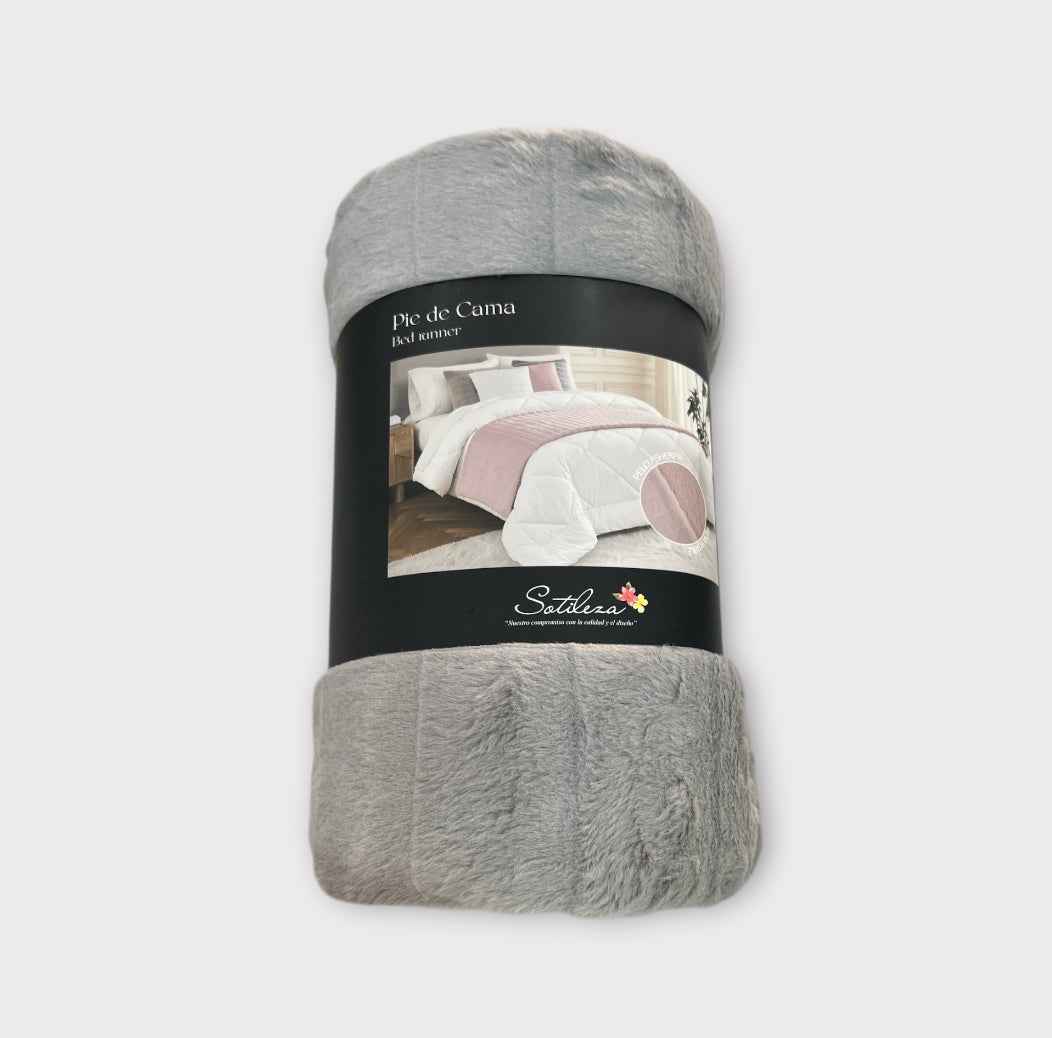 Manta Pie de Cama Sherpa | 60x225 cm