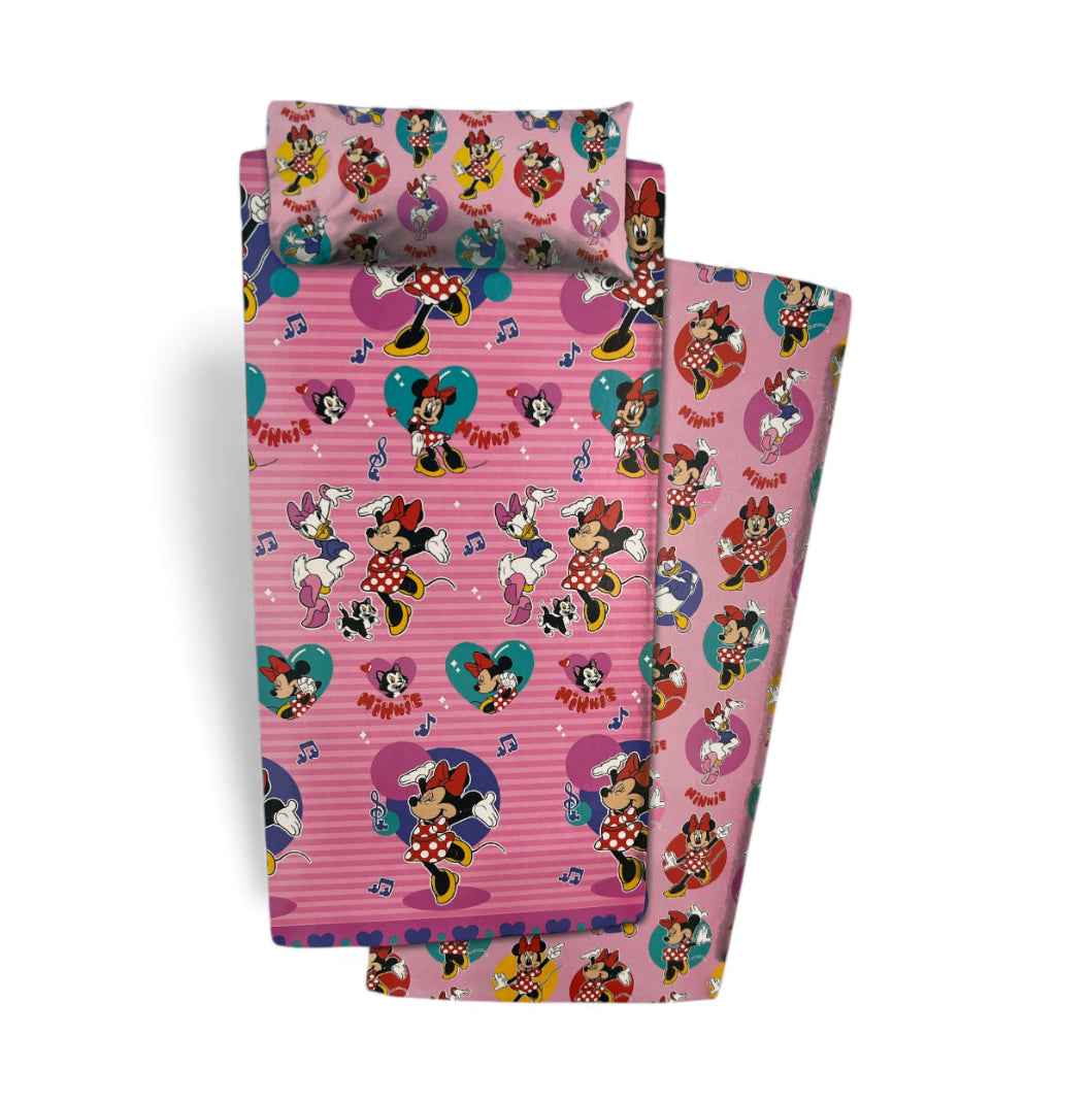 Juego de sábana coralina - Minnie Mouse Disney