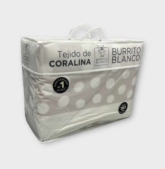 Sábanas de Coralina Burrito Blanco 200cm