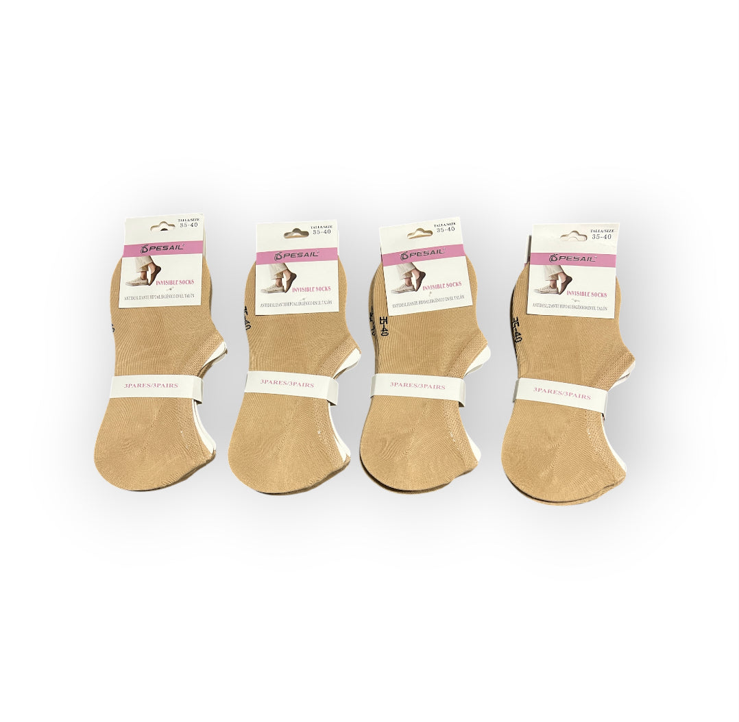 Pinkies algodón 35-40 ( pack de 12 pares )