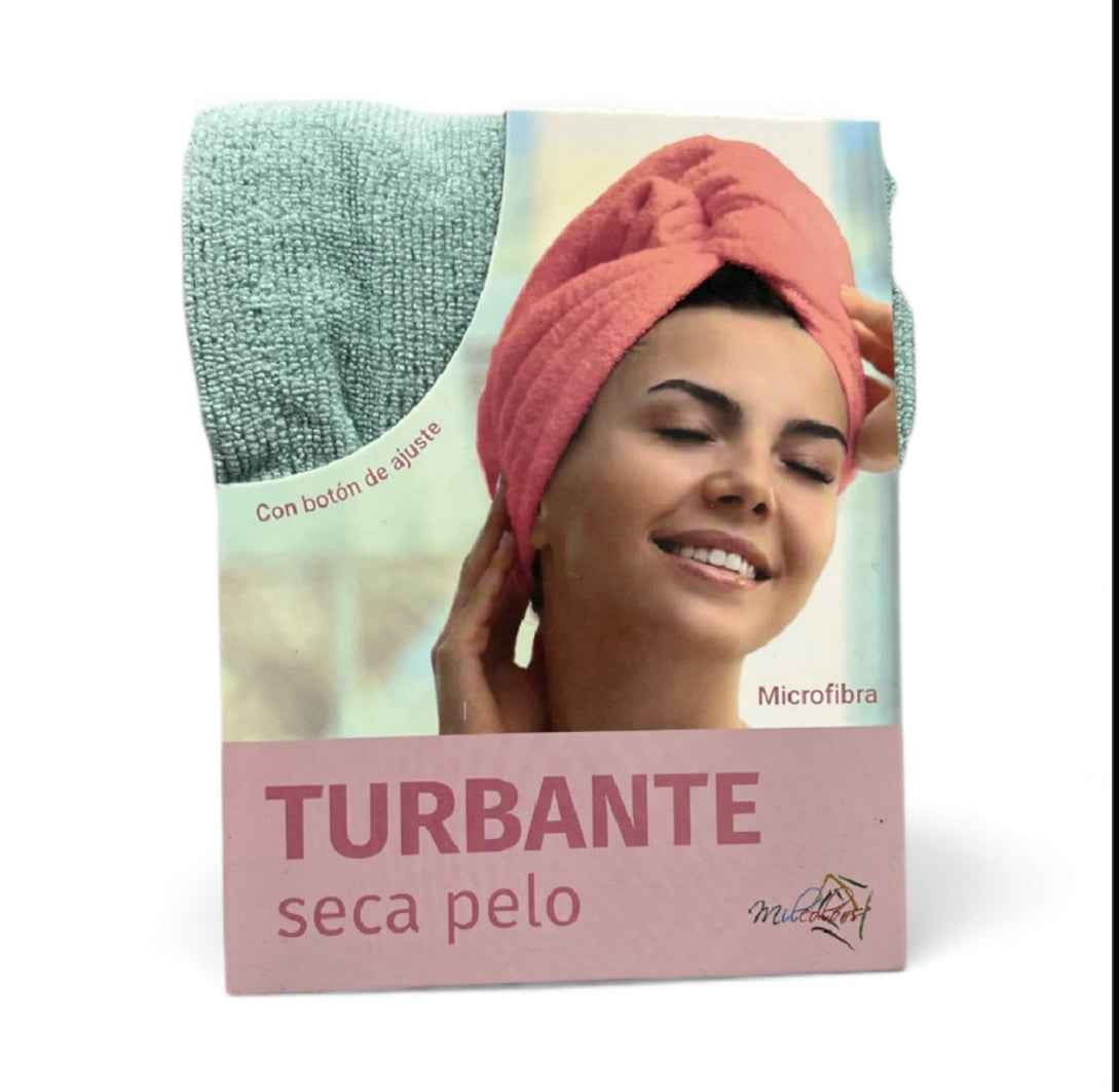 Toalla turbante para el secado del cabello