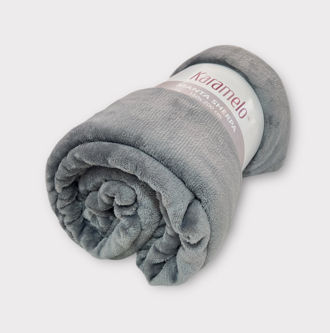 Manta sherpa karamelo 150x200cm