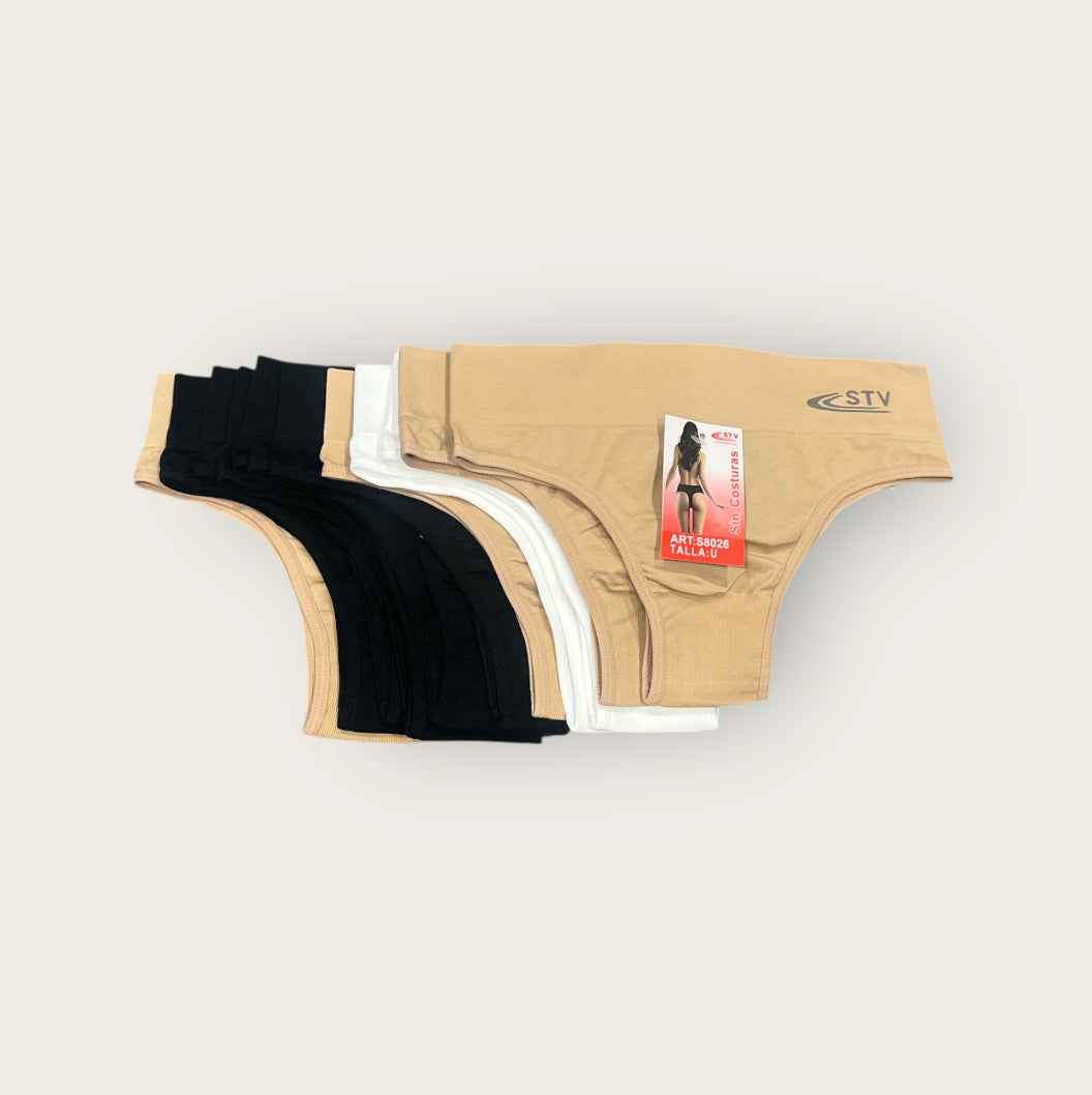 Braguita alta brasileña sin costuras ( pack de 6 unidades ) S8026