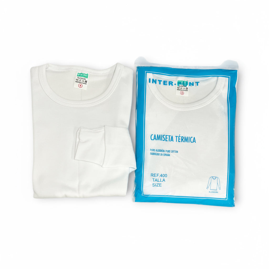 Camiseta interior algodón manga larga niño Inter-punt( pack de 6 unidades )