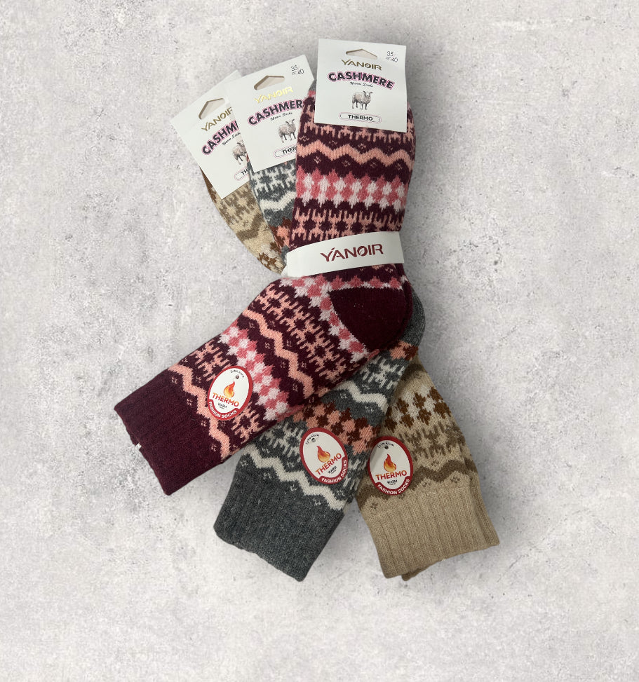 Calcetines térmicos de lana  yanoir cashmere (Pack de 3 pares)