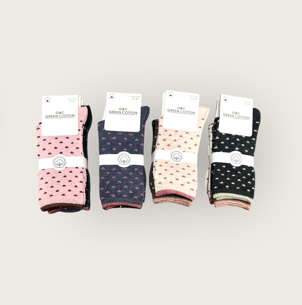 Calcetines medio de algodón 35/40 ( pack de 12 pares)