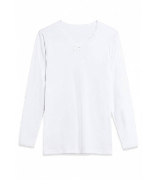 Camiseta manga larga interior algodón Marcha mujer