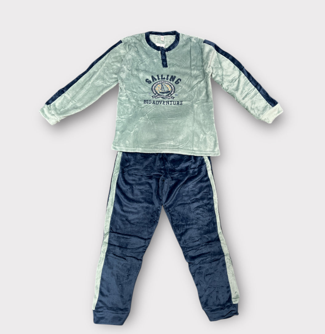 Pijama de coralina barco