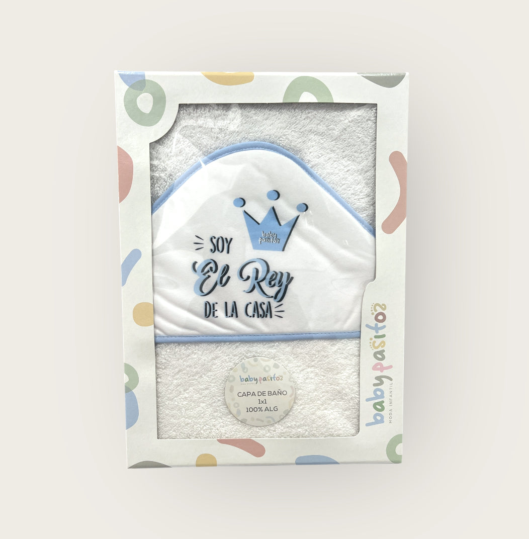 Capa de baño frases 100%algodon 1x1