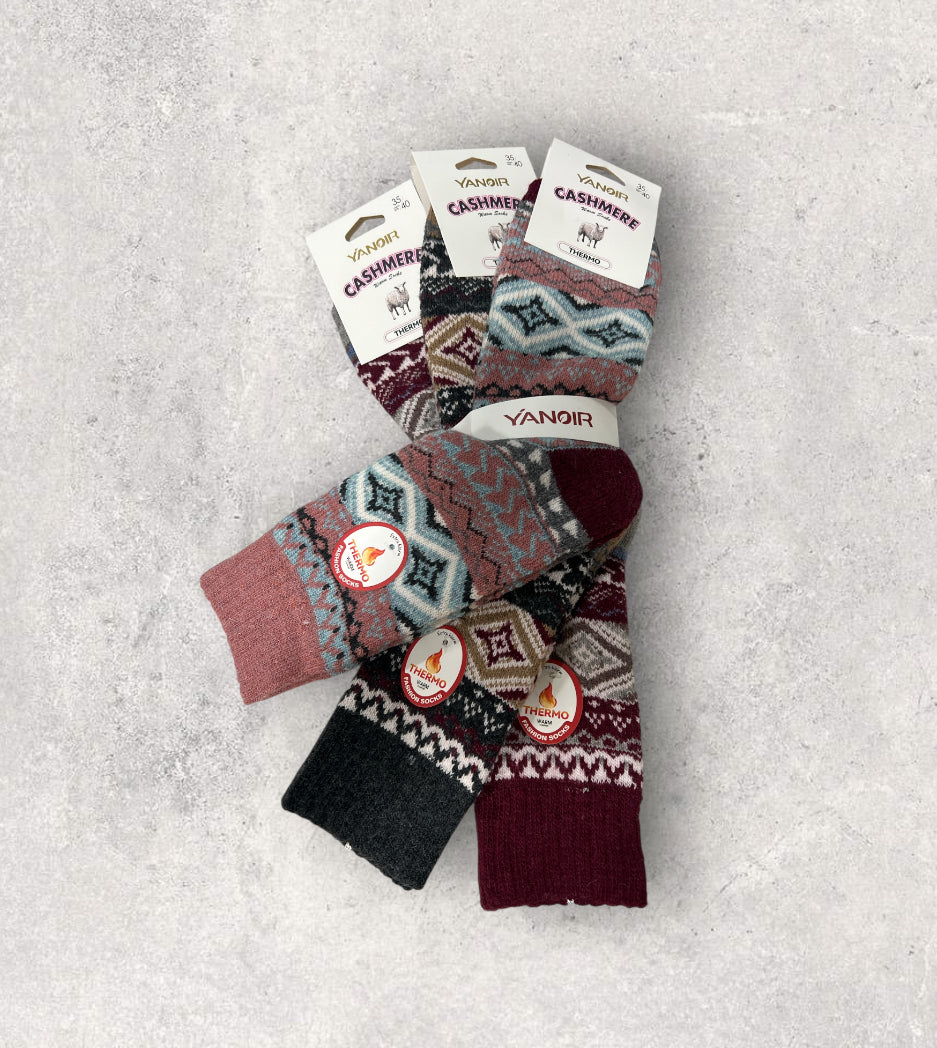 Calcetines térmicos de lana  yanoir cashmere (Pack de 3 pares)