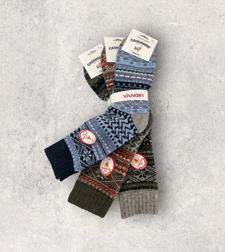 Calcetines térmicos de lana yanoir cashmere (pack de 3 pares)H