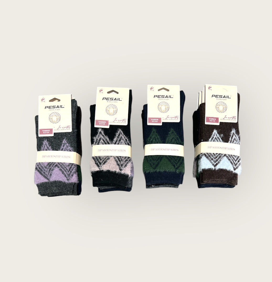 Calcetines térmico de lana persail( pack de 12 pares)