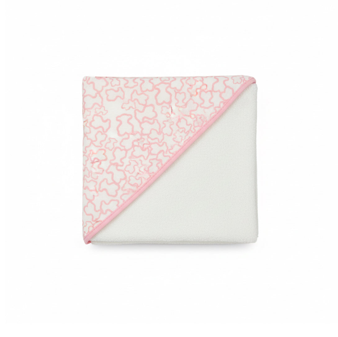 Capa de Baño Bebé con Capucha 100% Algodón – Estampado Ositos