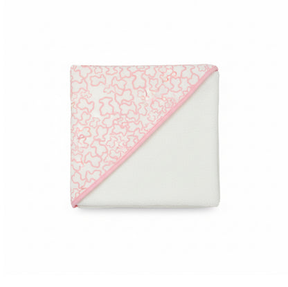 Capa de Baño Bebé con Capucha 100% Algodón – Estampado Ositos