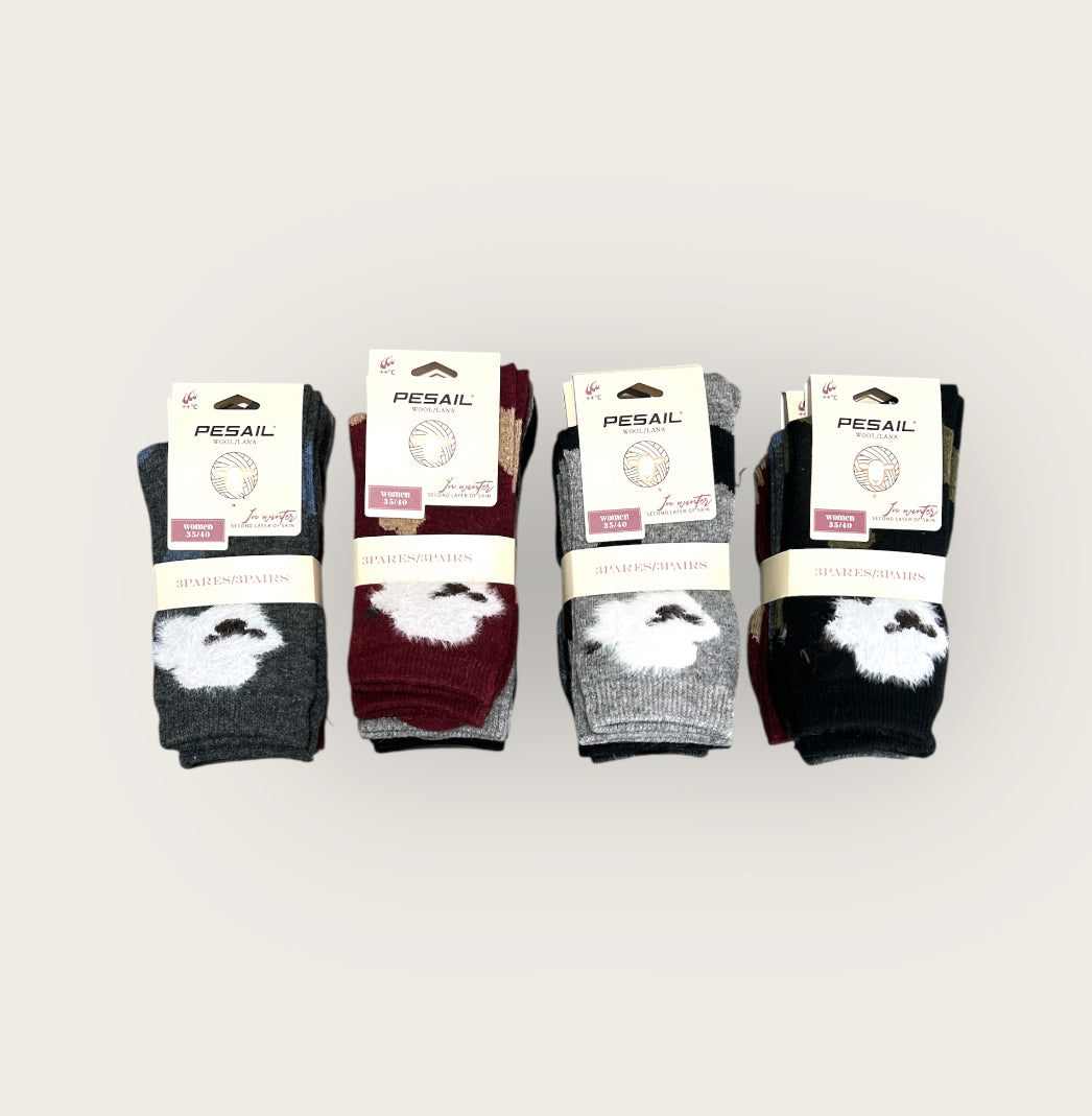 Calcetines térmico de lana persail( pack de 12 pares)