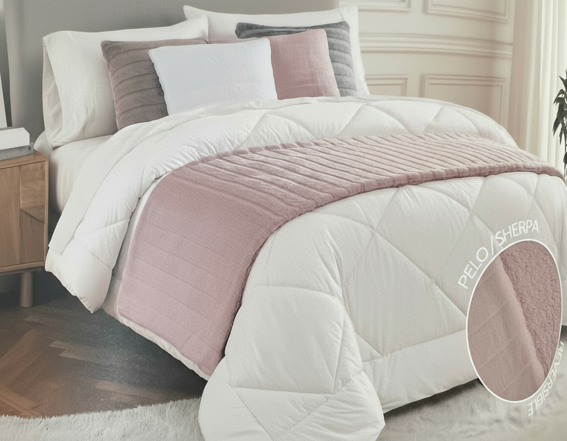 Manta de pie de cama 60x225 cm