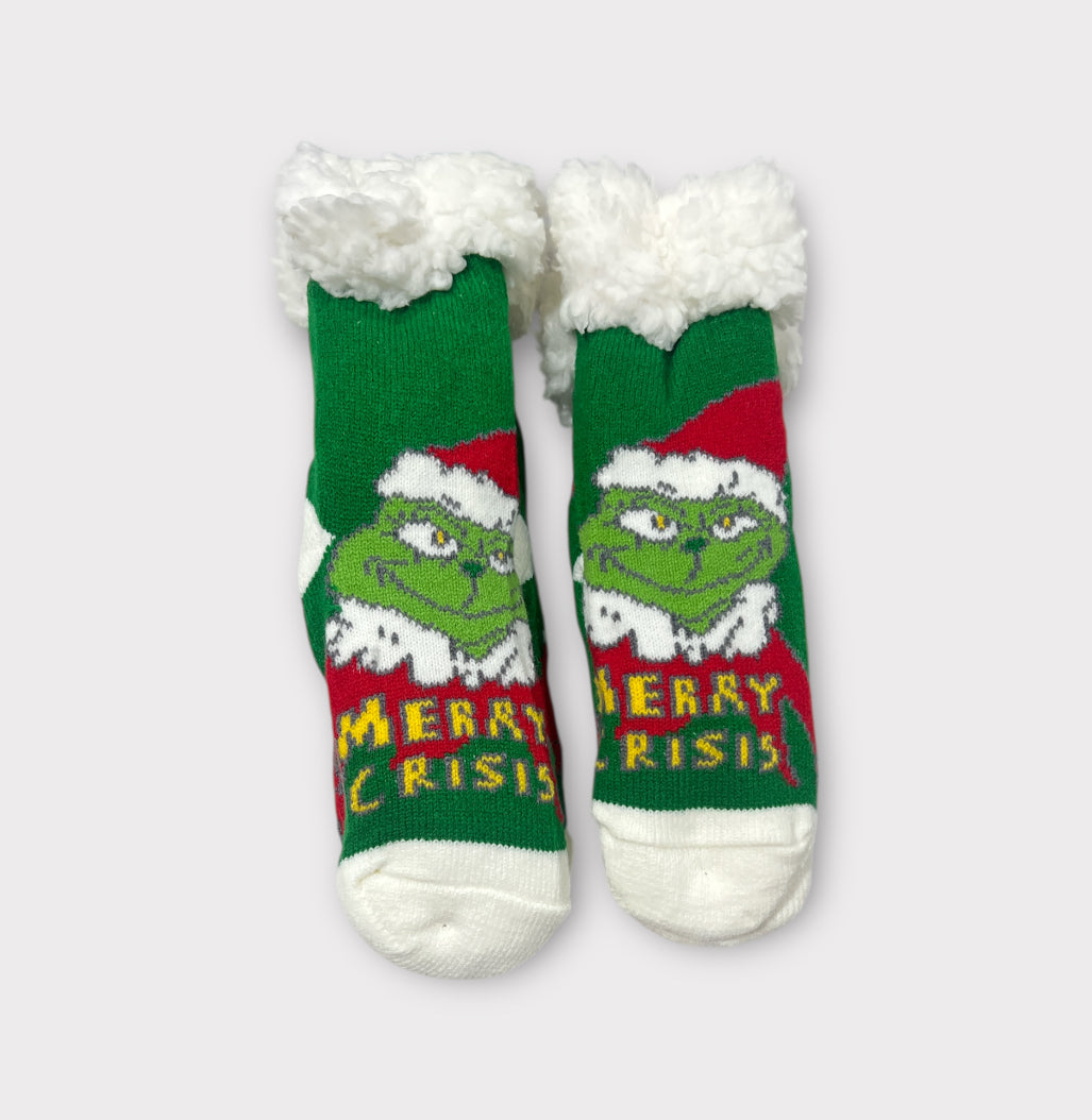 Calcetín navideño El Grinch