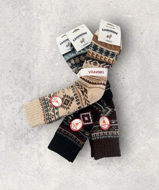 Calcetines térmicos de lana yanoir cashmere (pack de 3 pares)H