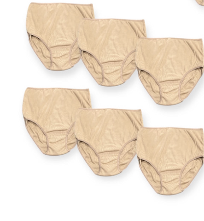 Bragas altas clásica Algodón ( pack de 6 unidades)