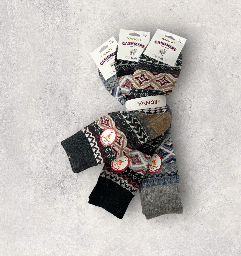 Calcetines térmicos de lana  yanoir cashmere (Pack de 3 pares)