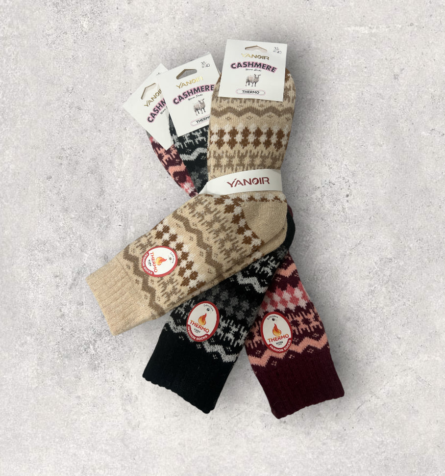 Calcetines térmicos de lana  yanoir cashmere (Pack de 3 pares)
