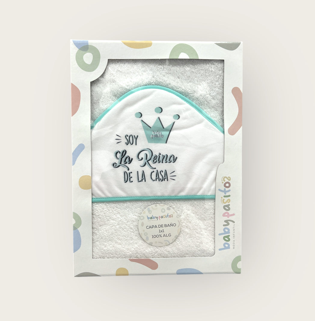 Capa de baño frases 100%algodon 1x1