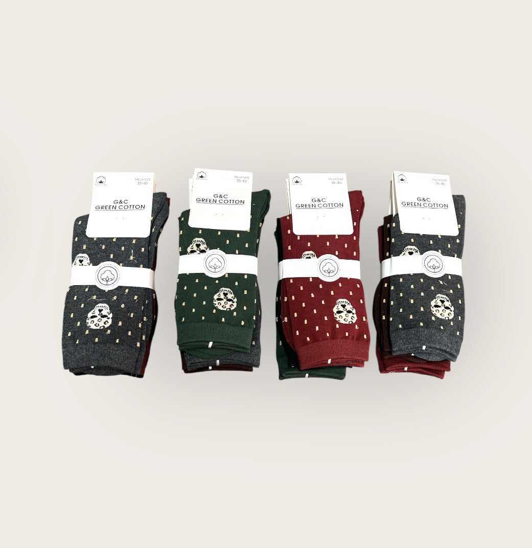 Calcetines medio de algodón 35/40 ( pack de 12 pares)