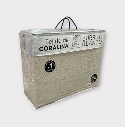 Sábanas de Coralina Burrito Blanco 135 cm