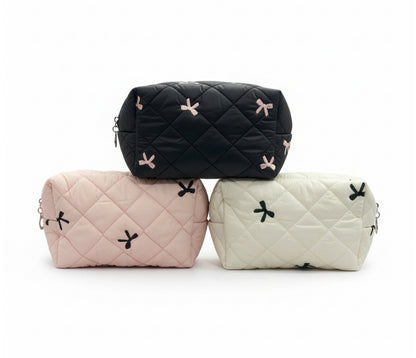 Neceser acolchado lazo